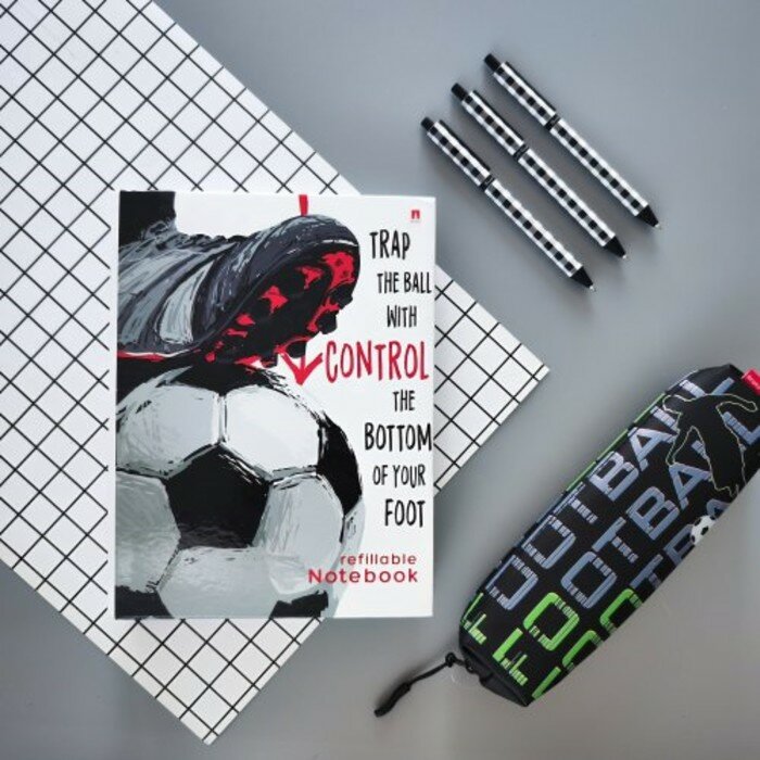 Тетрадь со сменным блоком Football, А5, 160 листов, клетка Альт - фото №3
