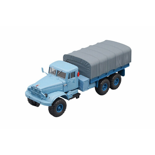 Kraz 255B1 side tent 1967 blue (ussr russia) | краз 255Б1 бортовой с тентом 1967 голубой