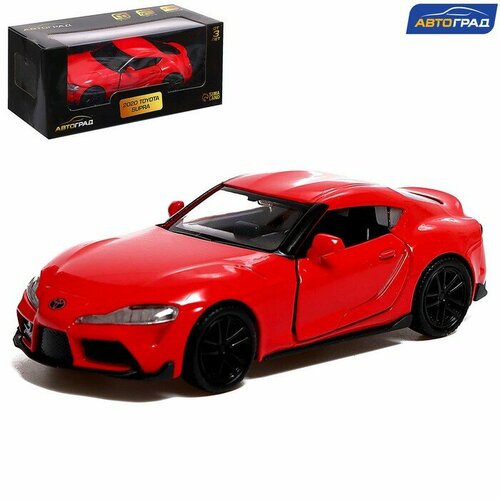 Машина инерционная Автоград Toyota Supra, 1:32, открываются двери, инерция, цвет красный (554053) 1 32 toyota supra alloy sports car model diecasts