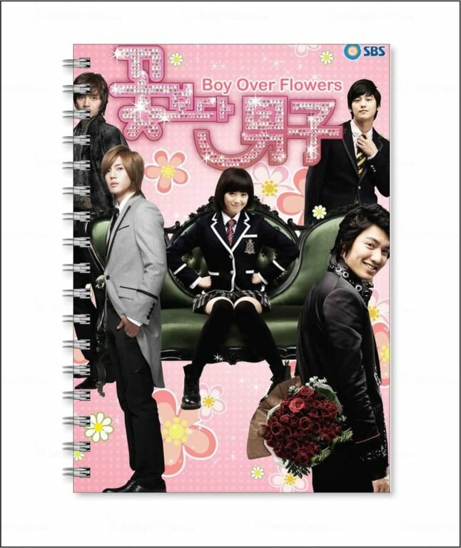 Тетрадь Мальчики краше цветов, Boys Over Flowers №5, А6