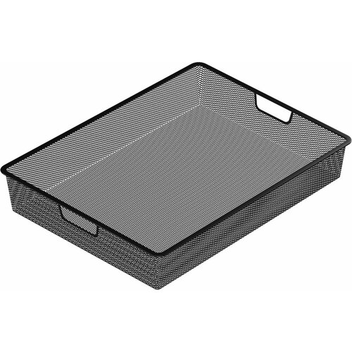 Корзина сетчатая Larvij 555x410x85 мм 15 кг черная 1300₽