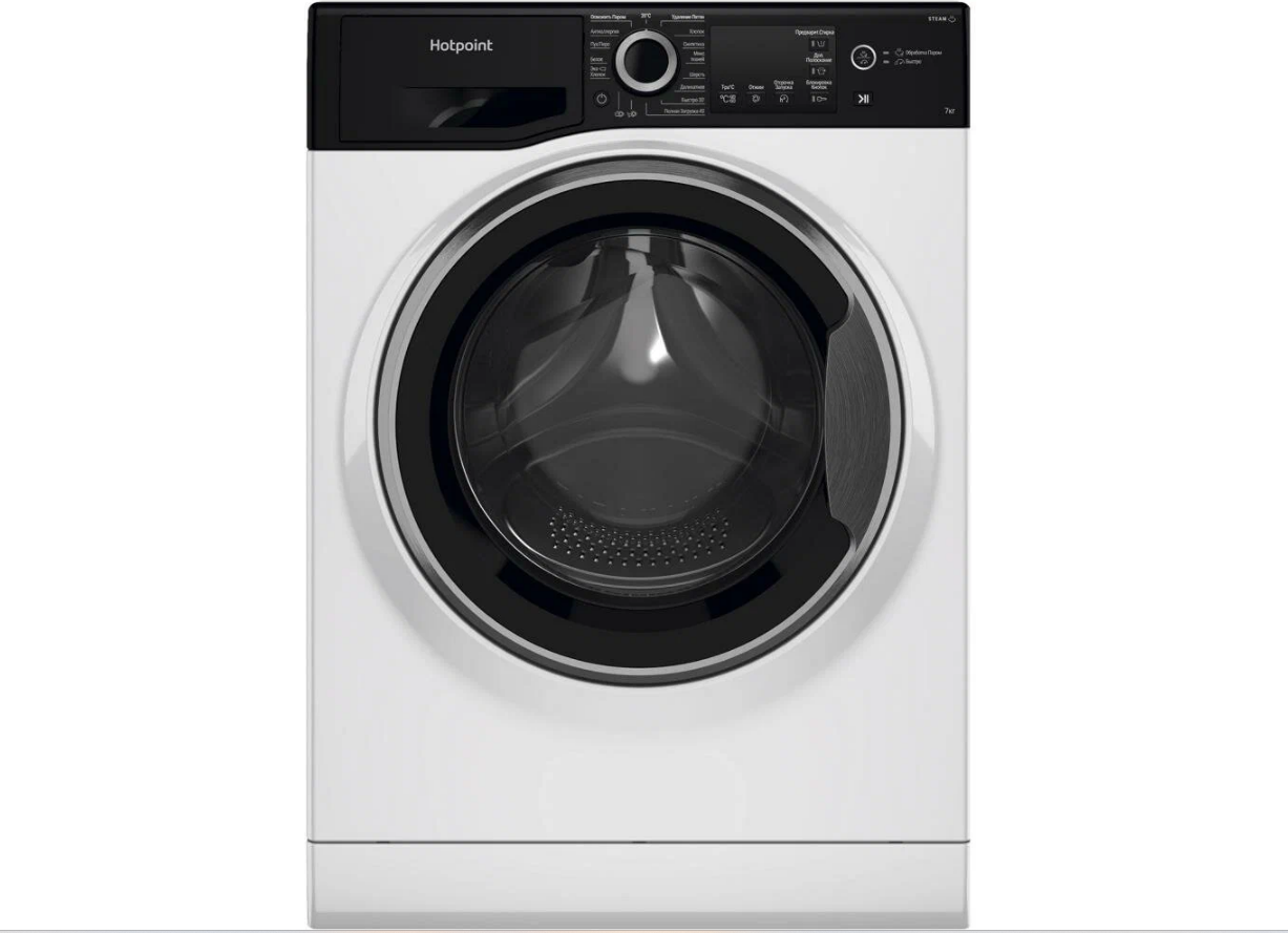 Стильная стиральная машина Hotpoint NSB 7225 ZSVRU - фотография № 1