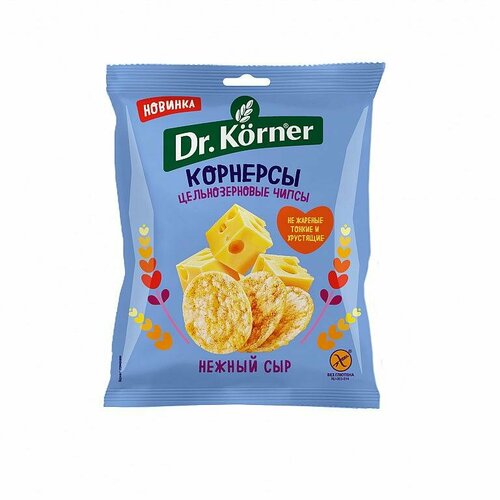Упаковка из 28 штук Чипсы цельнозерновые Dr.Korner кукурузно-рисовые с сыром 50г