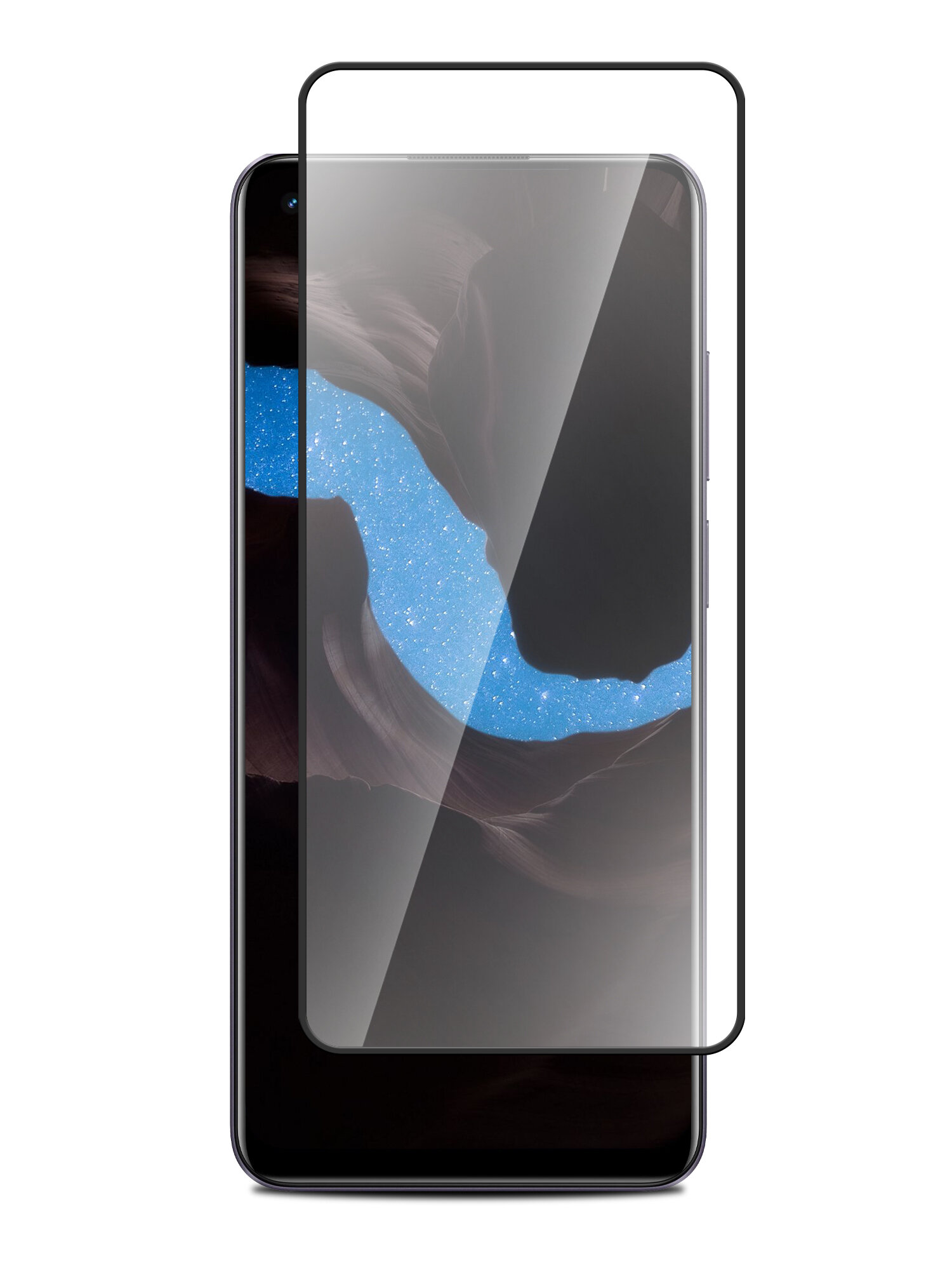 Защитное стекло для Realme 11 4G (Риалми 11 4г) на экран черная рамка полноэкранное силиконовая клеевая основа Full Glue Miuko