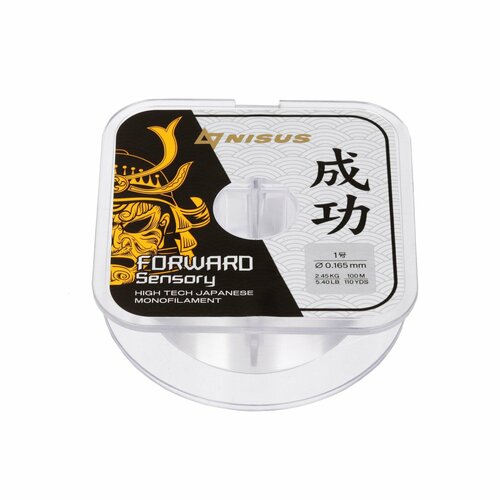 фото Леска forward sensory, диаметр 0.165 мм, тест 2.45 кг, 100 м, прозрачная россия