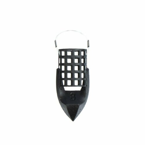 фото Груз-кормушка металлическая x-feeder me bullet arrow s perfo, цвет matt black, 80 г, 20 мл