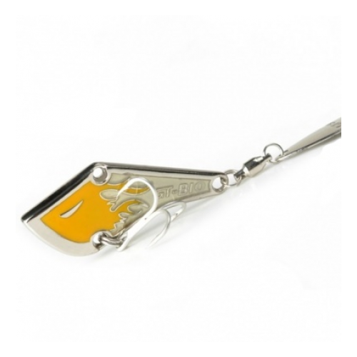 фото Gt-bio, блесна fire kk-glow, 9г, silver+yellow