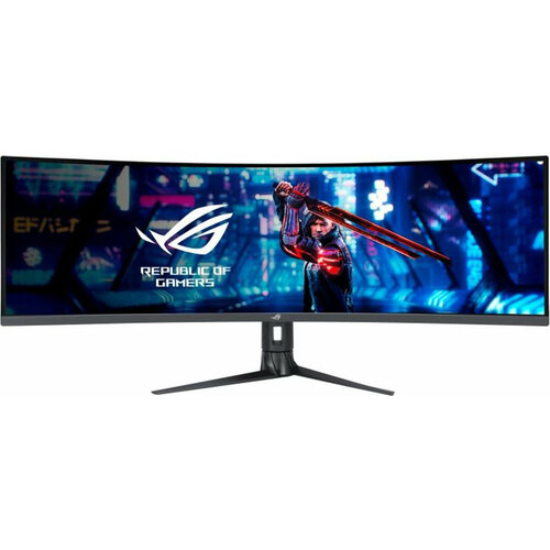 ASUS Монитор Asus 49 ROG Strix XG49WCR черный VA LED 1ms 32:9 HDMI M/M матовая HAS Piv 3000:1 450cd 178гр/178гр 5120x1440 165Hz DP 2K USB 13.3кг