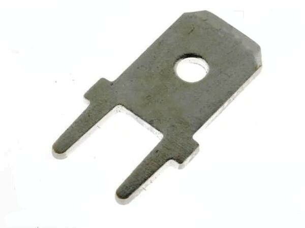 фото Наконечник NINIGI FS1536 плоский, 6,3 мм, 0,8 мм, "папа", THT, латунь, луженые, 1шт