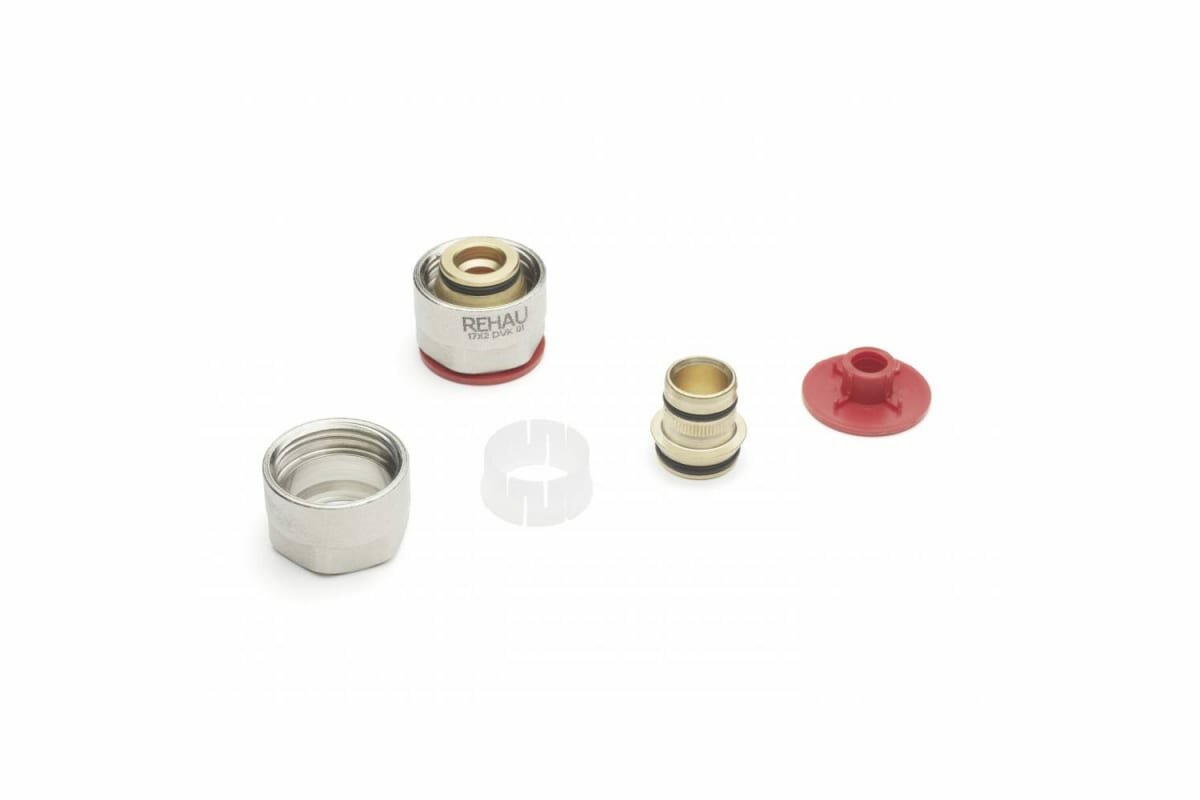 фото Резьбозажимное соединение Rehau НГ ЕК 3/4 17 x 2 латунь 12506071002
