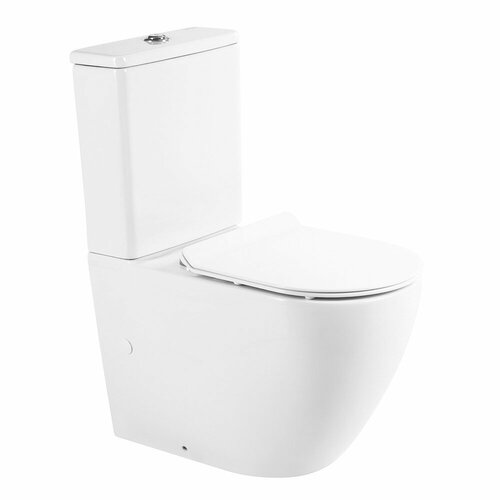 Унитаз-компакт BelBagno Sfera-R безободковый BB2141CPR/ BB2111SC унитаз компакт belbagno sfera r bb2141cpr