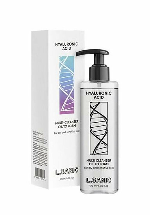 Гидрофильное масло-пенка для снятия макияжа L.Sanic Hyaluronic Acid Multi-Cleanser Oil To Foam (120 мл)