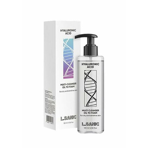 Гидрофильное масло-пенка для снятия макияжа L.Sanic Hyaluronic Acid Multi-Cleanser Oil To Foam (120 мл)