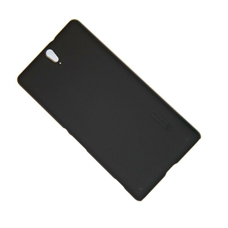Чехол для Sony E5533 (Xperia C5 Ultra Dual) задняя крышка пластик ребристый Nillkin <черный>
