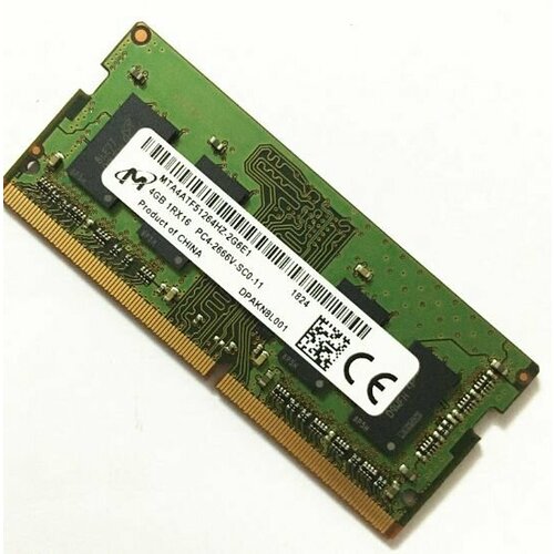 Оперативная память Micron DDR 4 SODIMM 4GB 12V 2666Mhz для ноутбука 125900₽