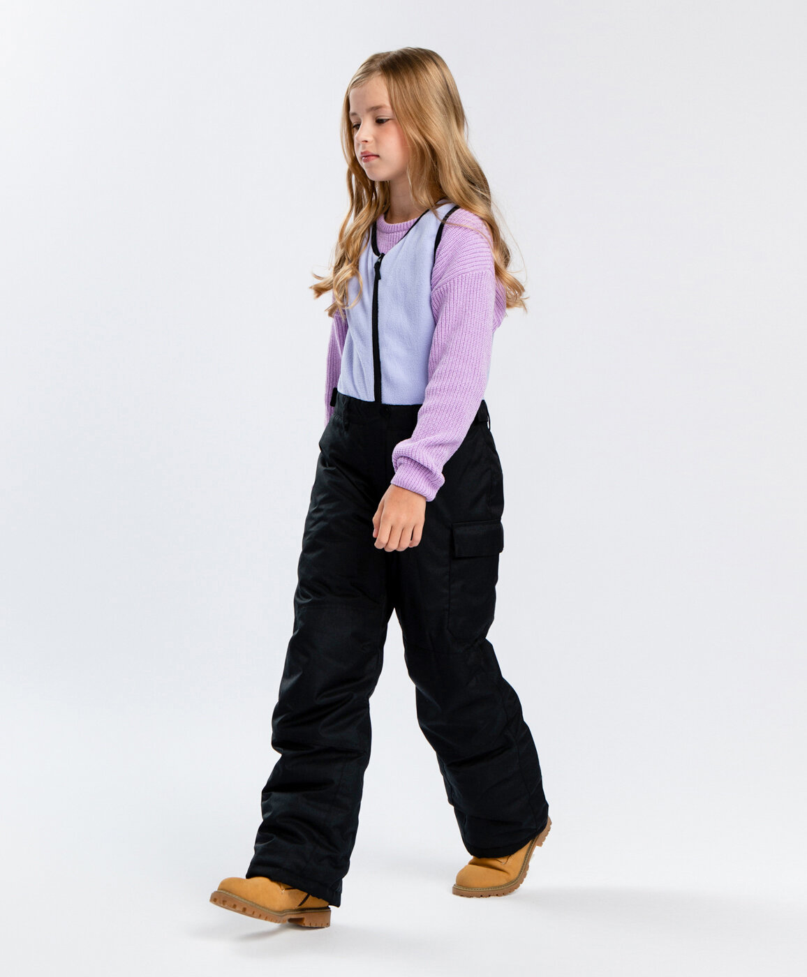 Полукомбинезон утеплённый Button Blue Active размер 158  черный