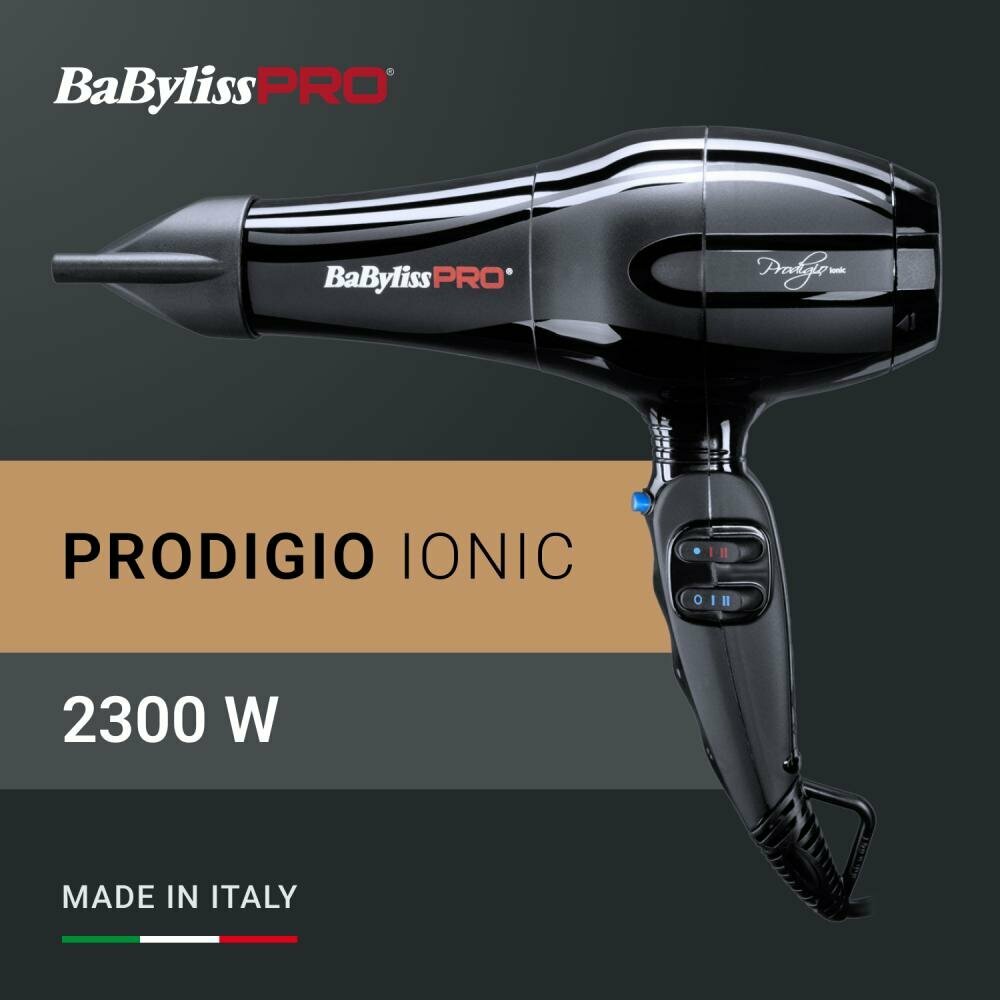 Фен Babyliss Pro PRODIGIO IONIC черный (BAB6730IRE) - фото №17