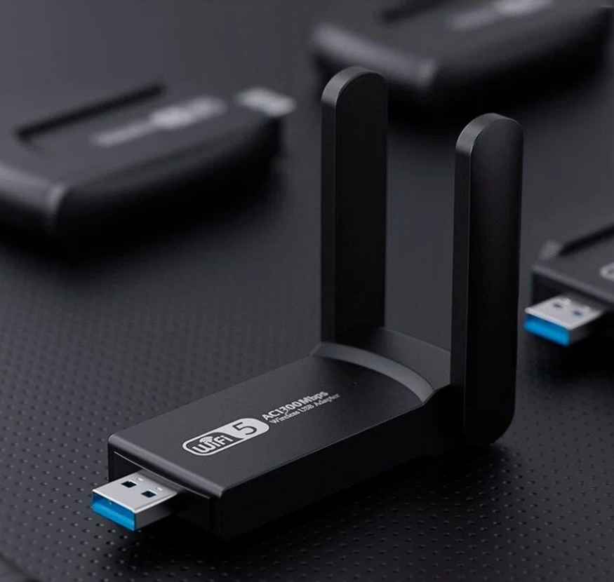 Беспроводной WI-Fi адаптер, USB 3.0, 2.4G/ 5G, 1300 Мбит/с — фото 1