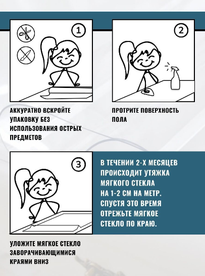 Коврик под миску для кошек 30 х 50 см, толщина 0,7 мм. Коврик под миску для собак. Прозрачный коврик на пол, антискользящий, грязезащитный. - фотография № 2