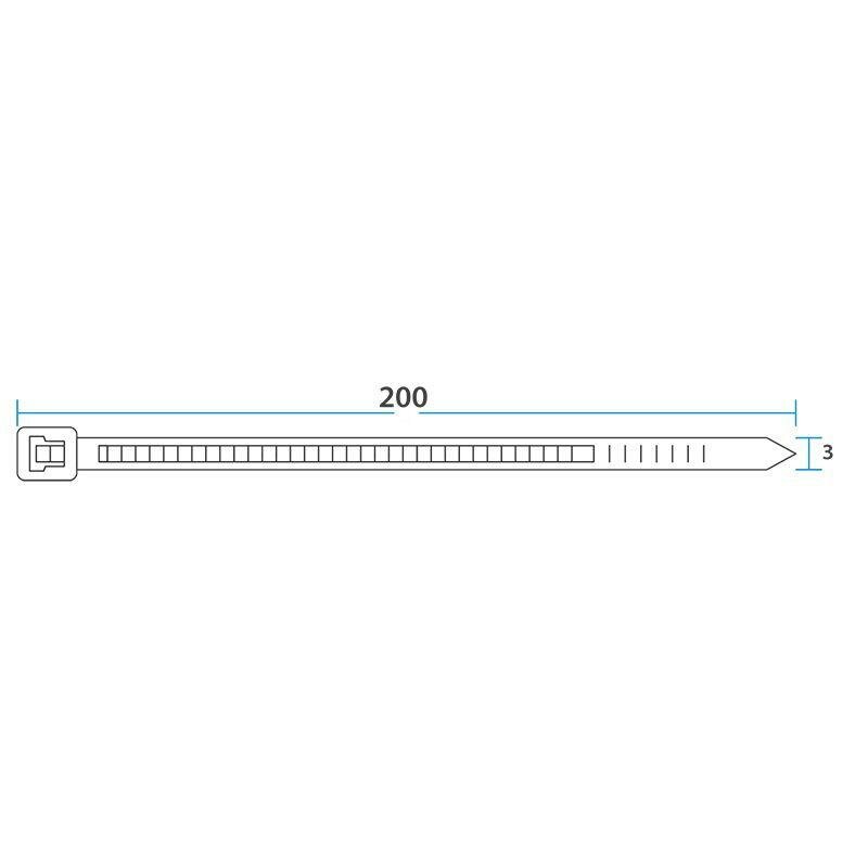 Хомуты Rexant 07-0200-4 3.0х200мм 100шт белый - фото №9