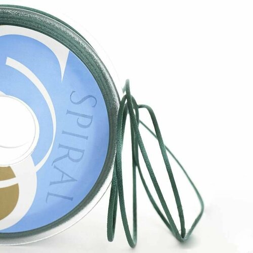 Шнур для шитья, атласный, темно-зеленый, 25 м, 1 упаковка