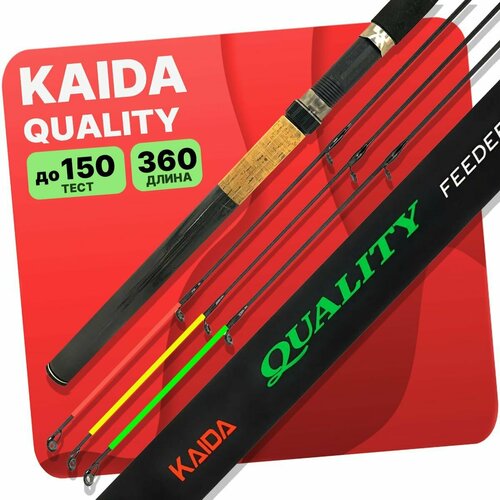 Удилище фидерное KAIDA QUALITY штекерное 3.6 м тест до 150 гр удилище фидерное kaida quality штекерное 3 0 м тест до 150 гр