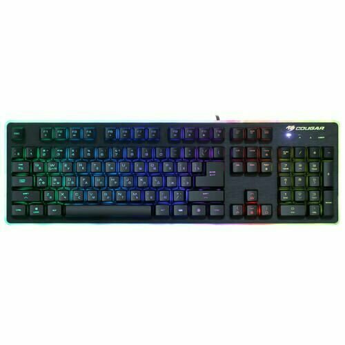 Клавиатура проводная COUGAR CORE EX, плунжерная, клавиш - 104, USB, черная