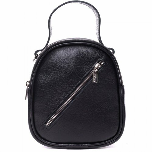 фото Сумка кросс-боди versado, фактура зернистая, черный