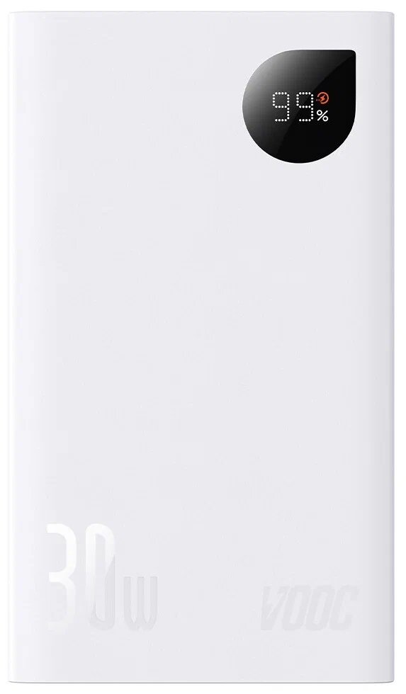 Powerbank Baseus Adaman2 20000mAh 2USB/1USB-C 30W PPAD050002 белый — фото 1