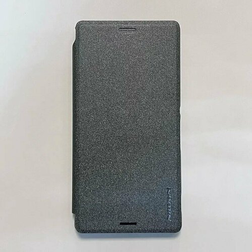 Чехол-книжка для телефона Sony Xperia M4 Aqua, серого цвета, Nillkin Sparkle Series