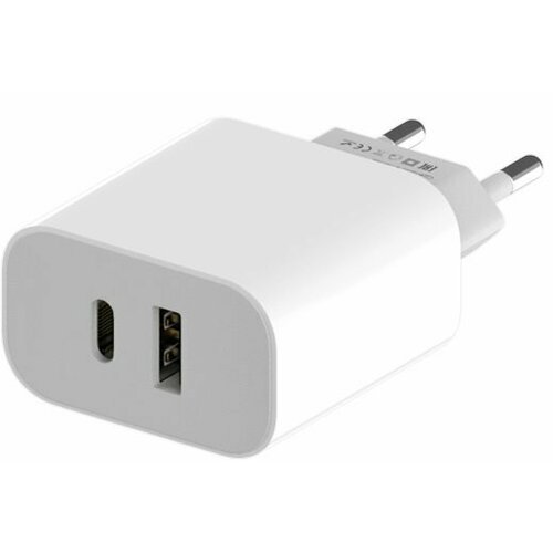 Зарядное устройство Maxvi CHL-602PD USB + USB-C, 6A, QC 3.0, белый