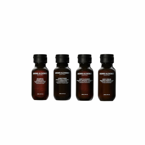 Grown Alchemist Дорожный набор для ухода за кожей тела и волосами Travel Essentials Kit