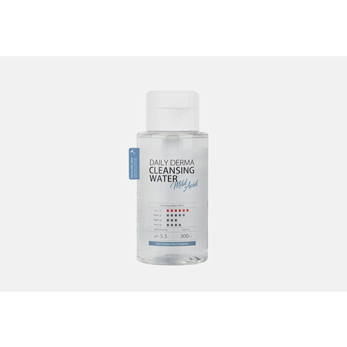 Успокаивающая вода для очищения кожи и снятия макияжа DAILY DERMA CLEANSING WATER Mild Acid