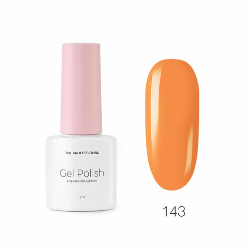 Гель-лак TNL 8 Чувств Mini №143 - мандариновый (6 мл)