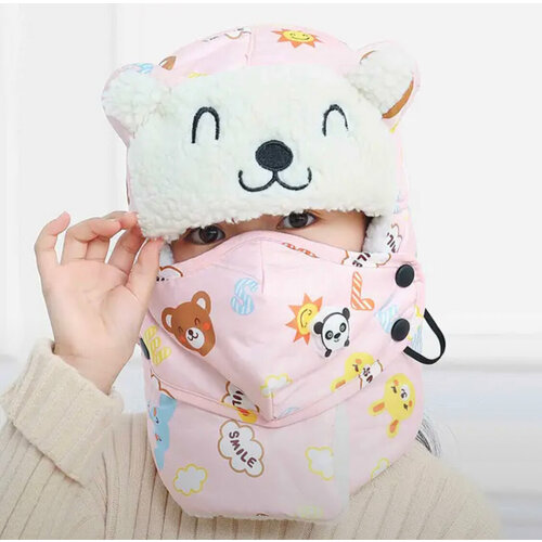 фото Балаклава , размер 52/56, розовый aimaisen