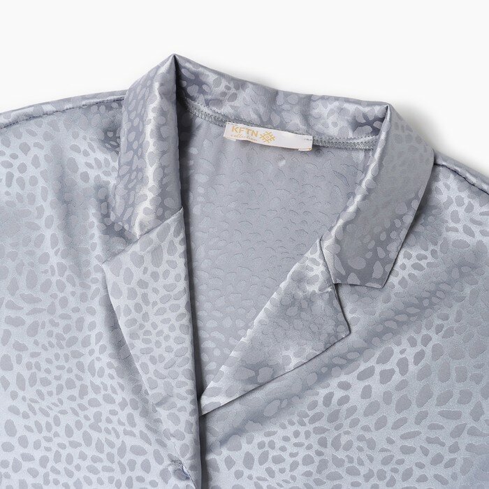 Комплект женский (рубашка, брюки) KAFTAN "Леопард", голубой, р.40-42 - фотография № 17
