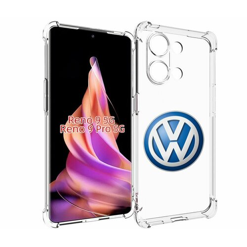 Чехол MyPads volkswagen мужской для OPPO Reno 9 / Reno 9 Pro задняя-панель-накладка-бампер чехол mypads бмв м3 мужской для oppo reno 9 reno 9 pro задняя панель накладка бампер