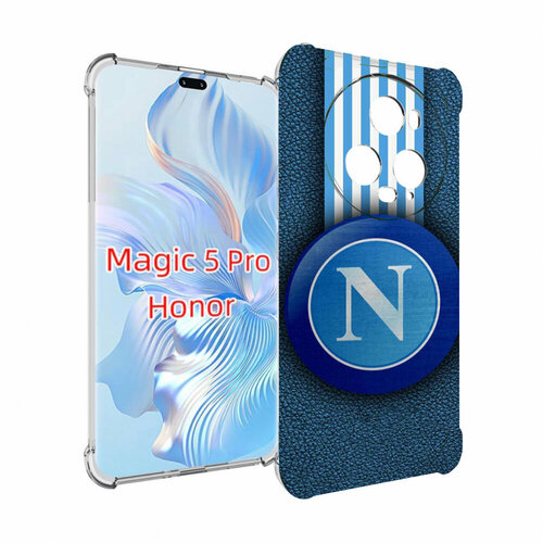 Чехол MyPads фк наполи мужской для Honor Magic 5 Pro задняя-панель-накладка-бампер