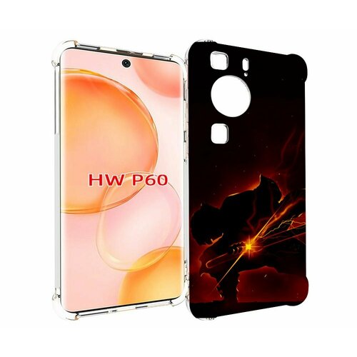 Чехол MyPads demon-slayer-зеницу для Huawei P60 задняя-панель-накладка-бампер