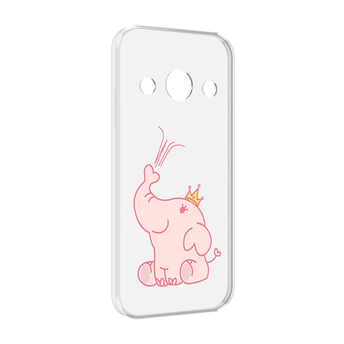 Чехол MyPads слоник-принц детский для Doogee S99 задняя-панель-накладка-бампер