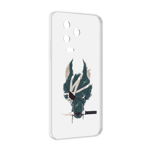 Чехол MyPads волк-разбойник для Infinix Note 12 Pro 4G X676B задняя-панель-накладка-бампер