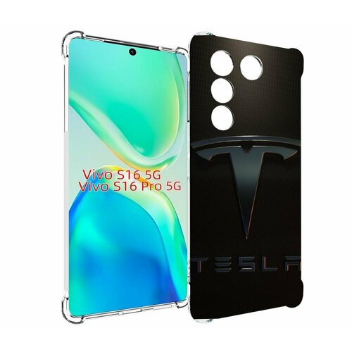 Чехол MyPads tesla тесла 3 для Vivo S16 5G / S16 Pro 5G / V27 / V27 Pro задняя-панель-накладка-бампер чехол mypads тесла tesla 2 мужской для vivo s16 5g s16 pro 5g v27 v27 pro задняя панель накладка бампер