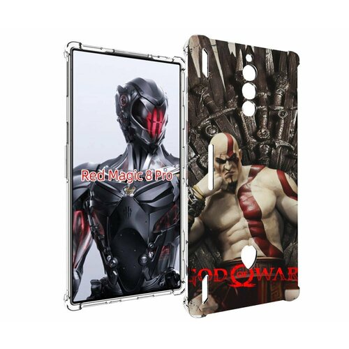 Чехол MyPads God of War Кратос для ZTE Nubia Red Magic 8 Pro / Red Magic 8 Pro Plus задняя-панель-накладка-бампер чехол mypads god of war для zte nubia red magic 7s pro задняя панель накладка бампер