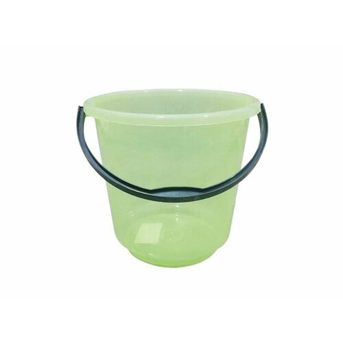 Ведро 15,0 л для пищевых продуктов прозрачный зеленый