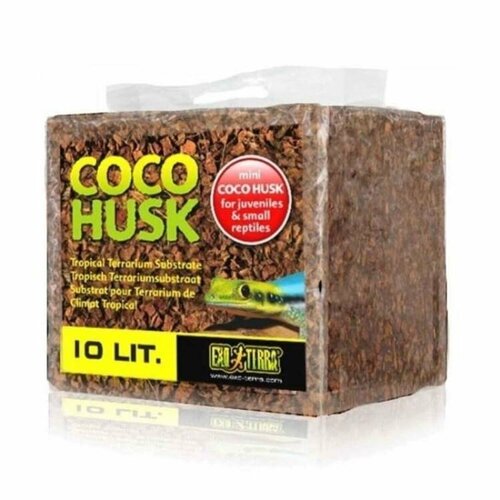 Кокосовая крошка Exo Terra Coco Husk 10 л. субстат udeco forest cocochips для террариумов кокосовые чипсы 6 л из 450 г