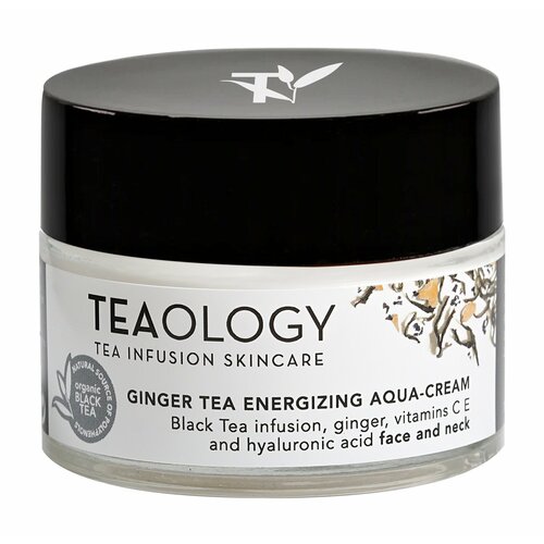 Восстанавливающий аква-крем для лица с черным чаем Teaology Ginger Tea Energizing Aqua-Cream маска для лица ginger