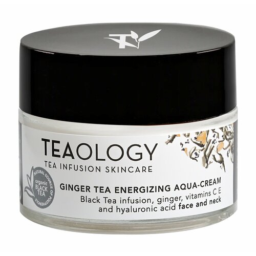 Восстанавливающий аква-крем для лица с черным чаем Teaology Ginger Tea Energizing Aqua-Cream
