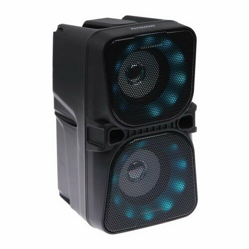 Портативная колонка D-PS1505 подсветка 20Вт BT microSD USB AUX FM 1200мАч черная 217500₽