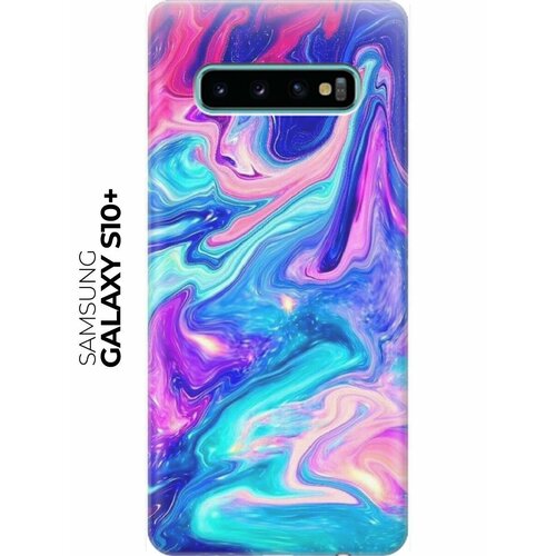 RE: PA Накладка Transparent для Samsung Galaxy S10+ с принтом Сине-розовые краски re pa накладка transparent для samsung galaxy a6 2018 с принтом сине розовые краски