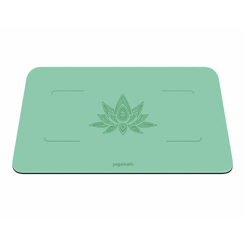 фото Мини коврик для йоги art yogamatic yoga pad max mint, 68х45х0.4 см, светло-зеленый, защита коленей